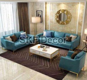 6 Seater Blue Luxury Sofa set