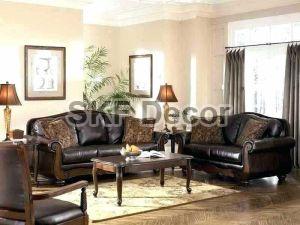Traditional Leather Sofa Set