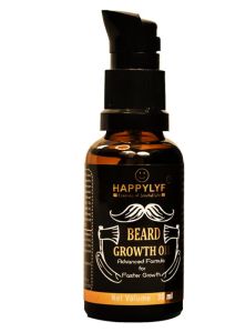 HappyLyf Deep Conditioning Beard Growth Oil For longer & thicker beard Non-Sticky 30 ml