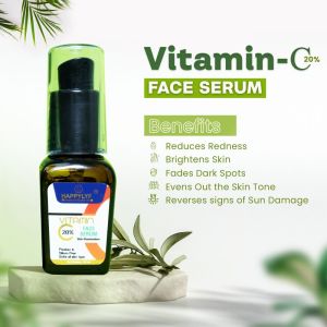 HappyLyf Vitamin C Serum Ethyl Ascorbic Acid Ferulic Acid For Glowing & Spotless Skin 20ml