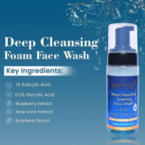 HappyLyf Head to Toe Foaming Foaming Wash Deeply Nourishing 100% Safe Ultra mild Formulation