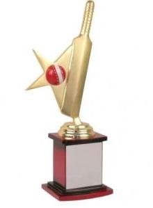 Brass Cricket Trophy