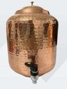 11 Ltr Hammered Copper Water Tank