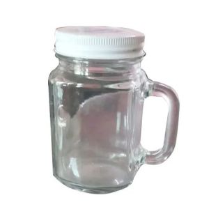 Handled Honey Glass Jar