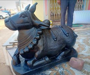 Stone Nandi Statue