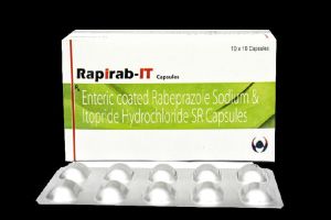 Rabeprazole 20 mg + Itropride Hydrochloride 150mg SR Capsules : Rapirab IT