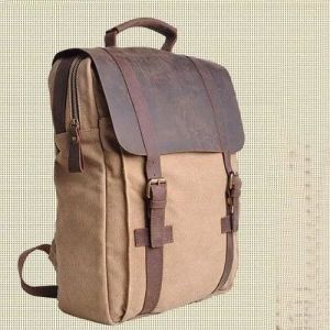 Leather Plain Backpack
