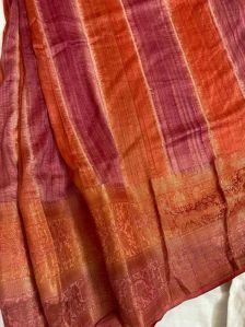 Red Munga Silk Saree