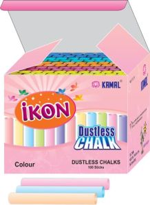 Ikon Dustless Chalk - White jkuyt