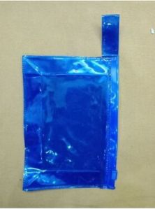 PVC Blue Zipper Pouch