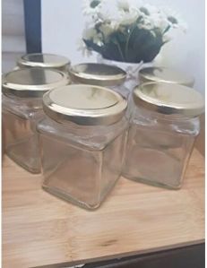 cube dessert glass jar