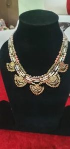 Ladies Glass Bead Necklace Set