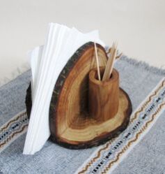 Floral Curve Napkin Stand