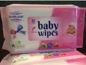 White Baby Wipe