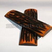 Dyed Amber Stag Camel Bone Scale