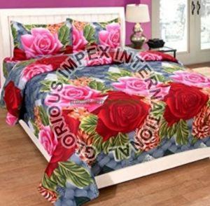Cotton Floral Print Bedsheet Set