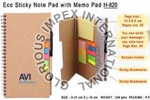 Eco Sticky Note Pad with Memo Pad