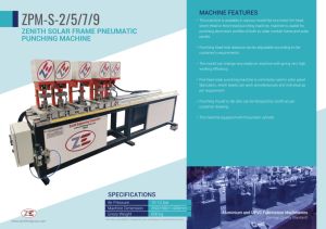 Aluminium Solar Frame Punching Machine