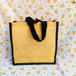 Black Strap jute gift bags