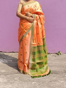 ready to wear pure assam mulberry silk silkmarked saree
