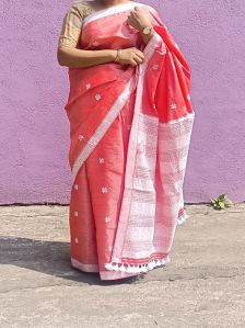 Ready To Wear Pure Assam Handloom Tussar- Mulberry Silk Silkmarked Saree