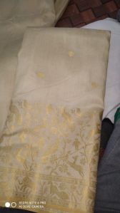 Pure Banarasi Munga Silk Jacquard Fabric