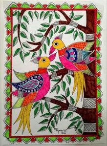 Handmade Madhubani Painting