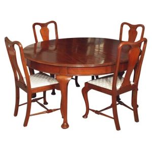 Wooden Round Dining Table Set