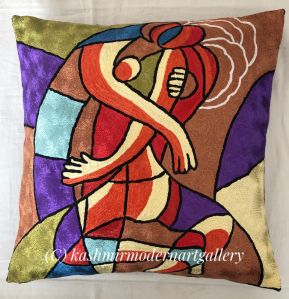 Abstrack Silk Pillow