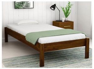 Solid Wood Single Size Bed Without Storage