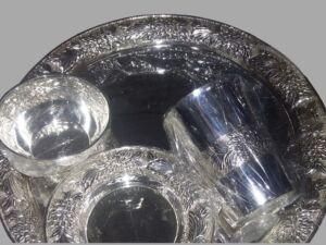 Silver Thali Set