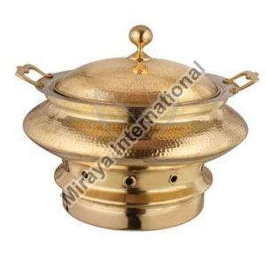 Hammered Brass Chafing Dish