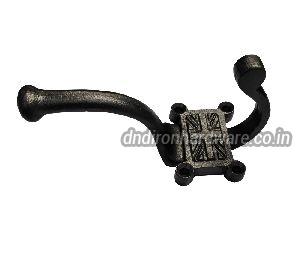 Lacquered  cast iron coat hook