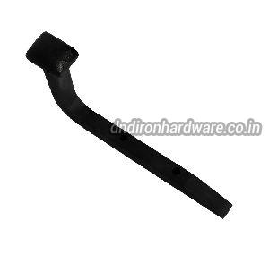 Matte black Cast Iron Railway Spike Coat Hook