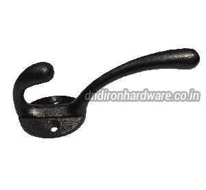 Lacquered cast iron simple coat hook