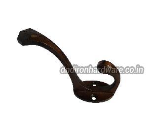 Antique finished cast iron coat hook