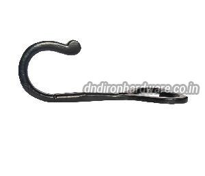 Heart shaped black powder coating  cast iron coat hook