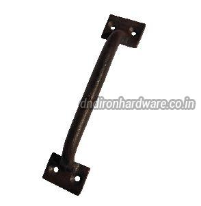 Black cast iron door handles