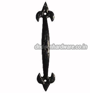 Black cast iron pull handles