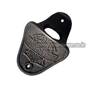 Black cast iron bottle opener