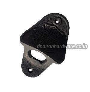 Black cast iron bottle opener