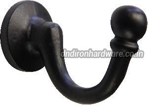 Cast Iron Black Powder Coating Single Coat Hook