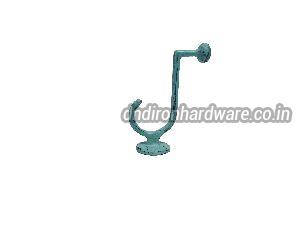 Light sky blue cast iron wall coat hook