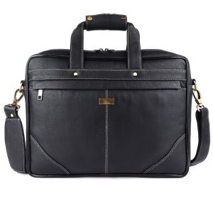 black leather laptop bags