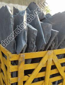 Kadappa Black Limestone Irregular Size Flagstone Slabs