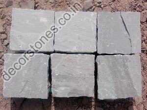 Kandla Grey Indian Sandstone Cobbles Pavers