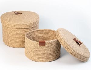Handmade Jute Hamper Baskets
