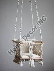 handmade macrame swing
