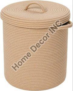 Rope Storage Basket with Lid