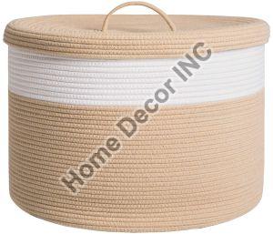 Rope Storage Basket with Lid